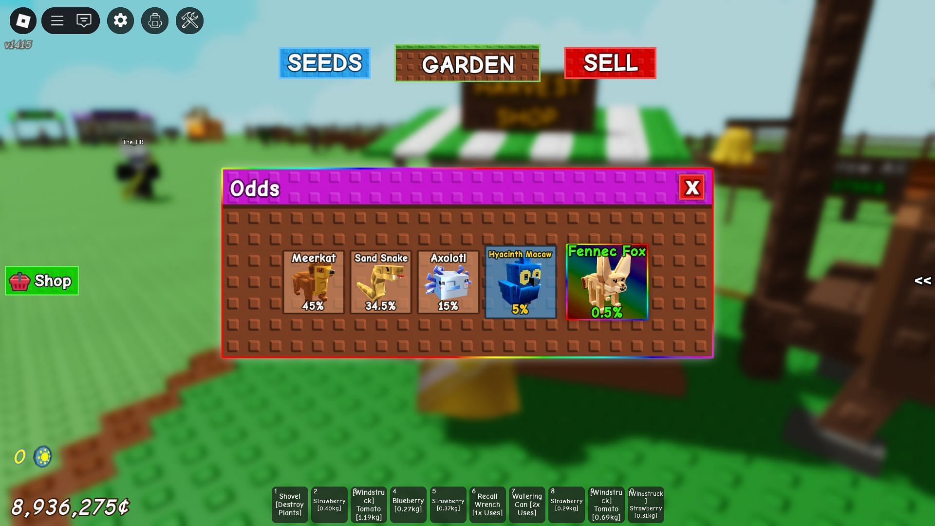 The Meerkat in the Oasis Egg pool (Image via Roblox)